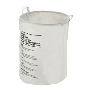 1 Pc 60L Foldable Cylindrical Laundry Basket for Laundry Room Black